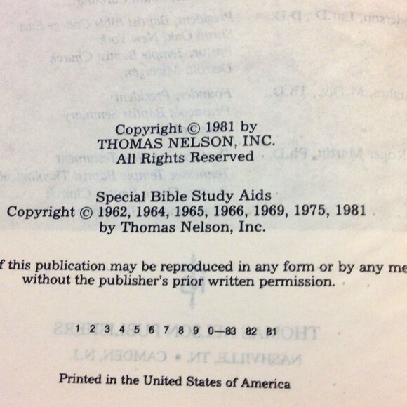 Vintage, Rare Rice Reference Bible, Christian Religion Classic - Picture 4 of 12